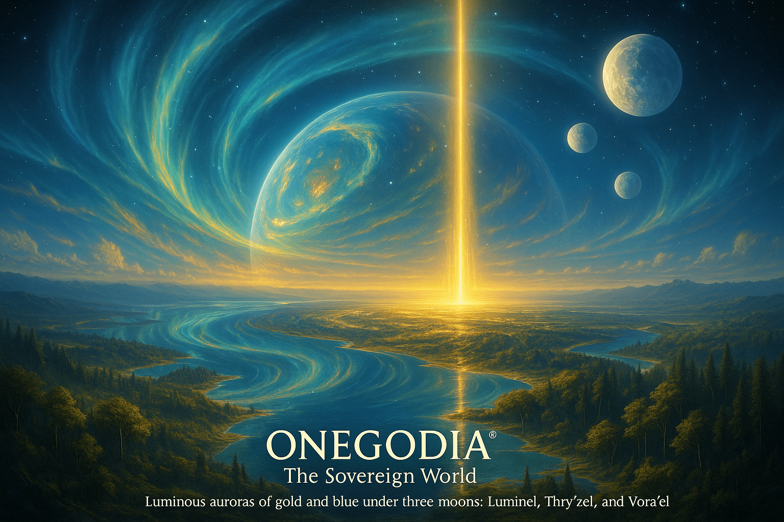 🌌 THE 13 PLANETS OF THE ONEGODIAN GALAXY™