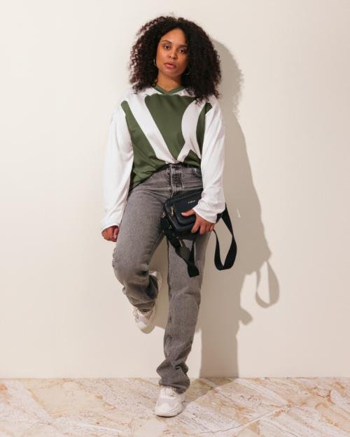 Recycled hockey fan jersey