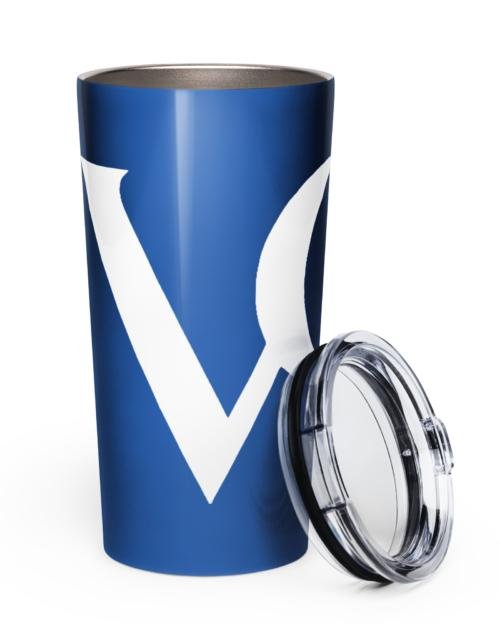 Tapered stainless steel tumbler